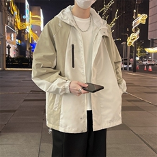 顿外套男春秋2024新款防风防水夹克男连帽宽松休闲褂J675/P65，男装夹克，星座506