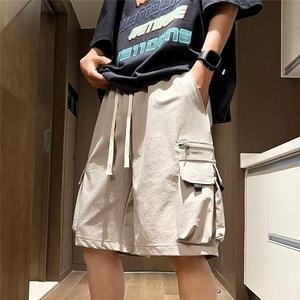 五分裤慵懒气质潮时尚潮牌潮流夏季宽松型工装裤休闲裤DK02 P35图片