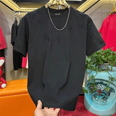 M607-P短袖t恤男潮牌夏季宽松五分袖红潮流ins简约上衣，男装T恤，星座617A-1（原B318A）