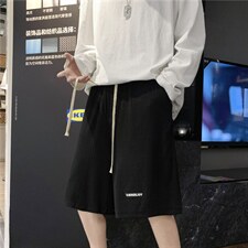 现货夏季潮流垂感运动百搭中裤港风休闲短裤男五分裤K3177-P25，男装休闲裤，星座512-2
