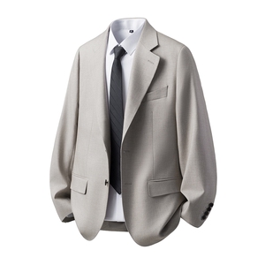 可二开修身单排西装男95%涤纶5%氨纶M-5XL大码XF78305P85控139图片