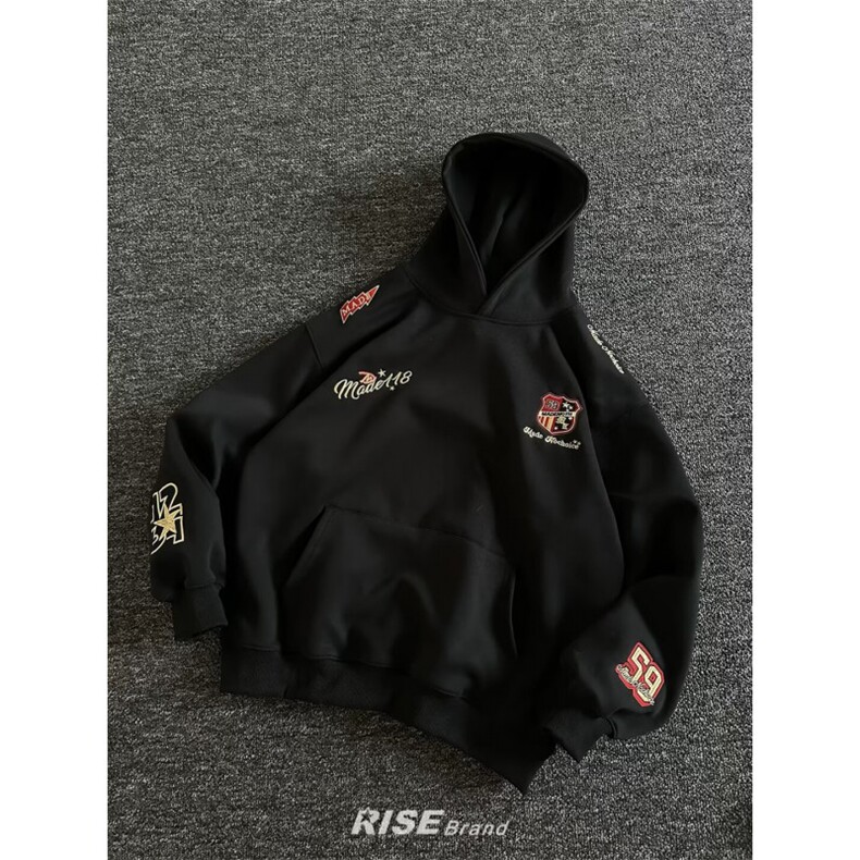 1506-1/WW1011/P45卫衣男连帽春秋季ins港风宽松潮牌字母印花百搭,男装卫衣,星座1506-1