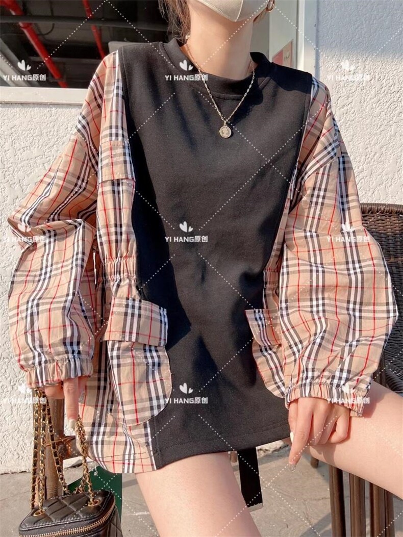 格子拼接款拿十补，其它，一杭