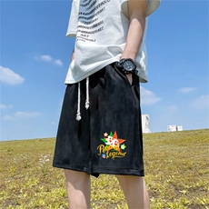重磅夏季麂皮绒休闲短裤休闲五分裤JDK474-特p25控48，男装牛仔裤，电商B370