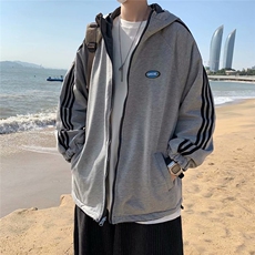 双面穿韩版帅气潮流男新款时尚夹克气质慵懒连帽潮牌W464-P62，男装夹克，星座512-2