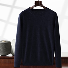 2025秋冬百搭时尚简约圆领长袖男士羊绒衫，男装羊绒套衫，晨晟羊绒