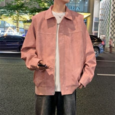 港风夜景痞帅男装外套美式短款工装皮衣夹克DSA157B-J232-特P83，男装夹克，电商A157B