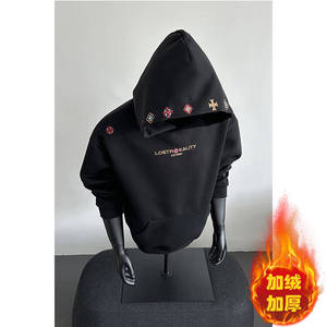 网图-420g-高品质刺绣连帽卫衣男 cp246-特p42 加绒cp246jr-特p45图片