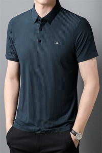 短袖POLO衫男薄款翻领上衣夏季中年时尚商务休闲体恤衫XY3806-P73图片