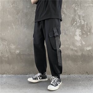 工装裤男潮牌宽松百搭ins韩版潮流束脚休闲秋季港风裤子8212,男装休闲裤,电商A318