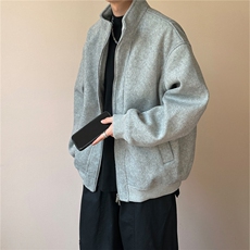 现货新款冬季羊毛呢子外套男士短款宽松休闲夹克A351-AJ2621-P135，男装夹克，电商A351
