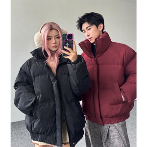 情侣款扎染棉衣高级感美式棉服复古保暖外套男 5D3062-TP60不图片