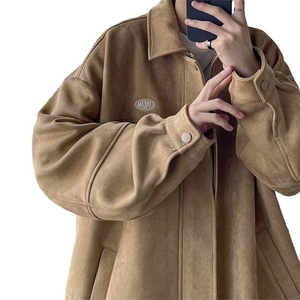 W03-P45 美式棒球服男生春秋季2025新款高街oversize潮牌翻图片