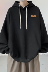 连帽卫衣男大码运动服帽衫外套WY2293-P35加绒款-P40，男装卫衣，电商A040