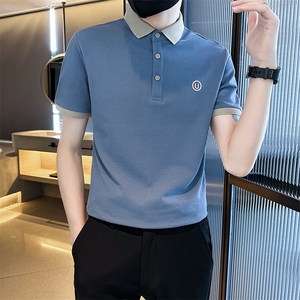 现货主推夏季短袖翻领Polo衫5色大码半袖T066-特P40图片