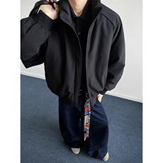 现货美式高街休闲夹克冬季三防立领纯色户外工装加厚棉服外套，男装夹克，电商A486