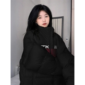 美式时尚棉衣棉服男女冬新款宽松加厚立领棉袄面包服TT295 P70图片
