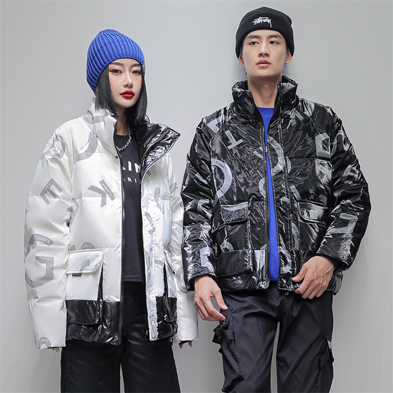 欧美短款连帽时尚修身户外防风韩版冬季羽绒服情侣学生班服团体服,男装羽绒服,星座301D-5(原星座1415）
