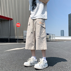 夏季新款休闲工装短裤男大码宽松七分运动中裤902-特P30控58，男装牛仔裤，电商C305A
