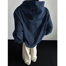 高克重加厚时尚刺绣连帽男士衬衫休闲情侣衬衣外套CS809-P45，男装衬衫，电商A006
