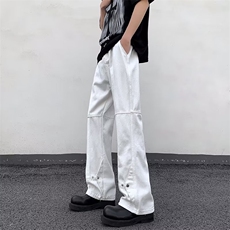 青春流行ins男直筒水洗牛仔裤P45，男装牛仔裤，星座1116-2