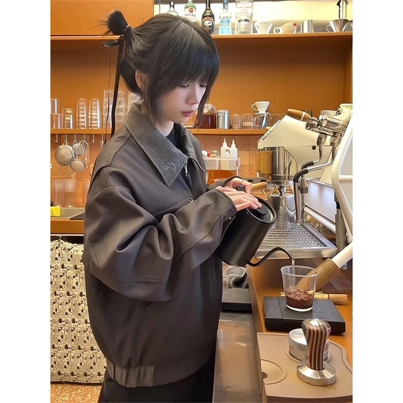 现货得物二开百搭简约经典高级休闲百搭潮夹克外套男JK1296-P78，男装夹克，星座1103-3