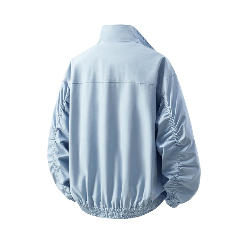 1美式罗纹袖褶皱聚酯纤维大码M-5XL夹克JK78056P69控105，男装夹克，星座226-2