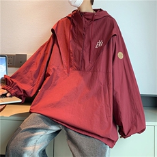 日系cityboy情侣冲锋衣夹克男秋季潮牌小众连帽外套JK08719-P50，男装夹克，星座308B-1