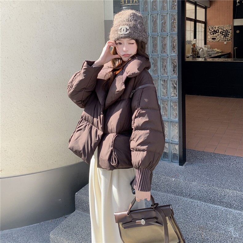 衣秀之家2319款短款大翻领加厚时尚羽绒服冬季保暖外套女,女装羽绒服,水衣源