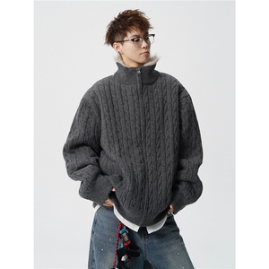 现货 高品质可供得物座山雕立领针织毛衣外套310A-2 ZSD2506 P198图片
