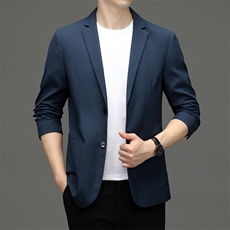 2023秋季新款男士西服长袖中年商务休闲时尚男装纯色西装上衣外套，男装西服，电商B212（原钱塘6029）
