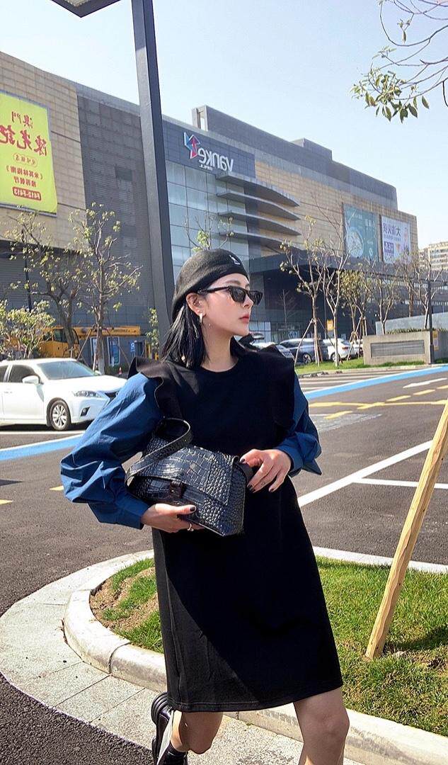 拼色T裙，其它，酒酿丸子