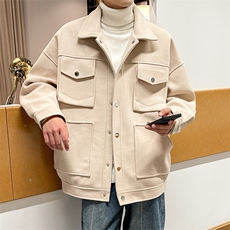男装呢料大衣2026秋冬季新款毛呢大衣男生外套XZ514-2-F598-P125，男装毛呢大衣，星座514-2(原B239)