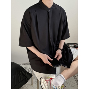 夏季冰凉感冰丝短袖衬衫男 CS03-特批P22 38 现货图片
