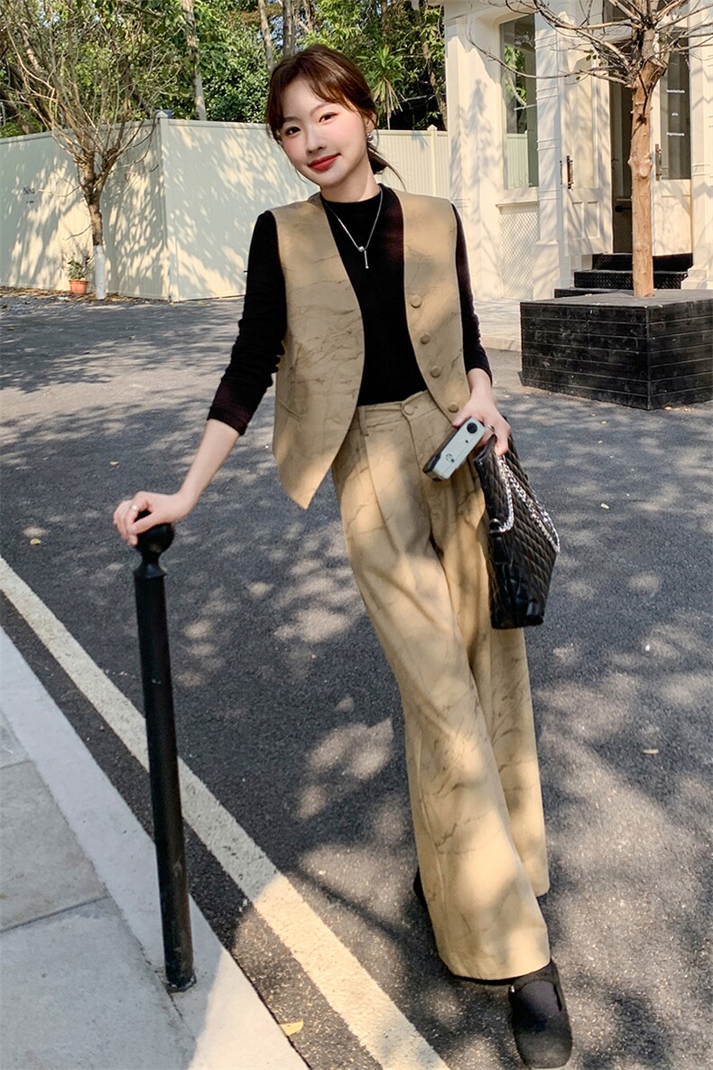 不晚BUWANJUST高品定制亚麻编制金线小收腰高级感背心B1638,女装套装/套裙,浙宝069