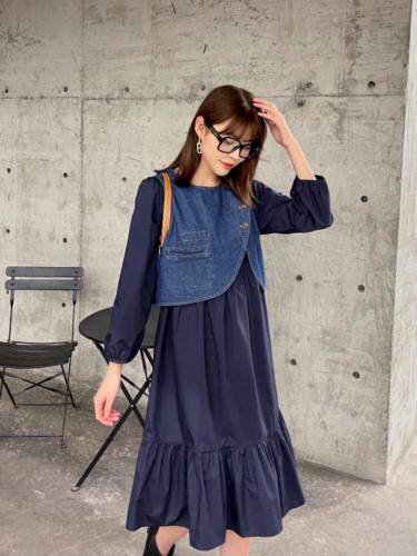 秋款连衣裙，女装连衣裙，莫妮菲