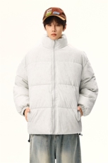 跑量冬季新款白花灰棉服基础百搭棉衣男女外套D2200-TP35不，男装棉衣，电商A102