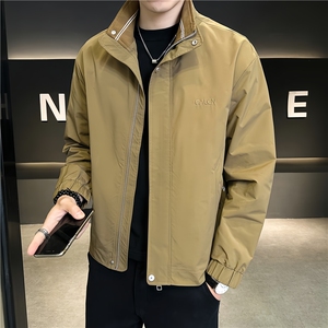 店主风新款夹克外套男春秋休闲百搭时尚立领男士夹克S1857-P90图片