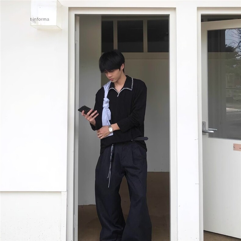 W20-P402025年春秋日系复古水洗做旧长袖男宽松休闲百搭外套,女装短外套,电商B323A