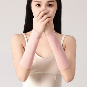 时尚保暖提花德绒护腕舒适贴身20cm加长设计男女通用图片