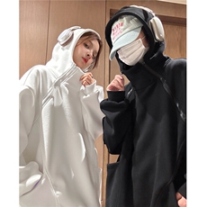 春上新双拉链重磅连帽情侣中性卫衣设计感外套男女H931P68，男装卫衣，电商A341