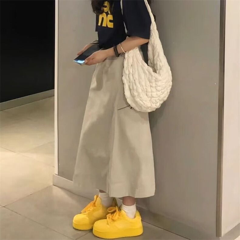 深灰色美式复古工装裙女夏薄2025新款中长款包臀裙高腰显瘦半身裙,女装半身裙,星座1210-1