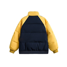 2025冬款侧条纹拼色绣花立领羽绒服-5632-358，男装羽绒服，电商S012（CATTEE）