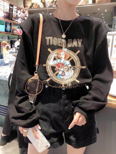 水手木耳边卫衣，女装卫衣/绒衫，一杭