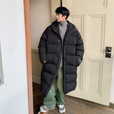 1港风酒店中长款横条连帽棉衣大码M-5XL棉衣外套男8719P135控188，男装棉衣，星座226-2