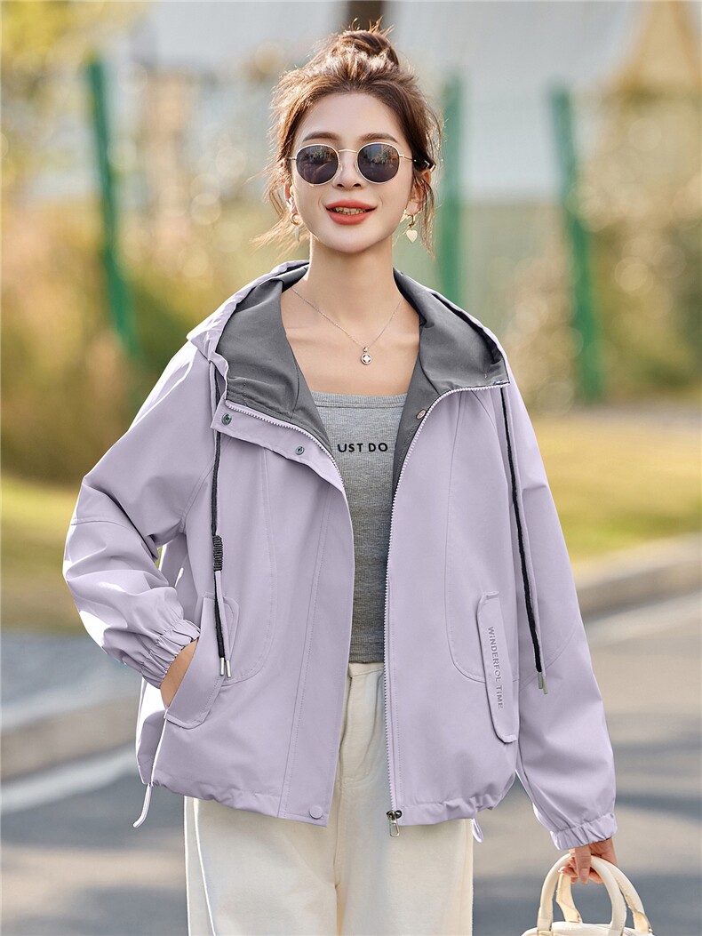 现货！现货！2026年春秋新款时尚减龄休闲风短款外套女,女装短外套,以桐