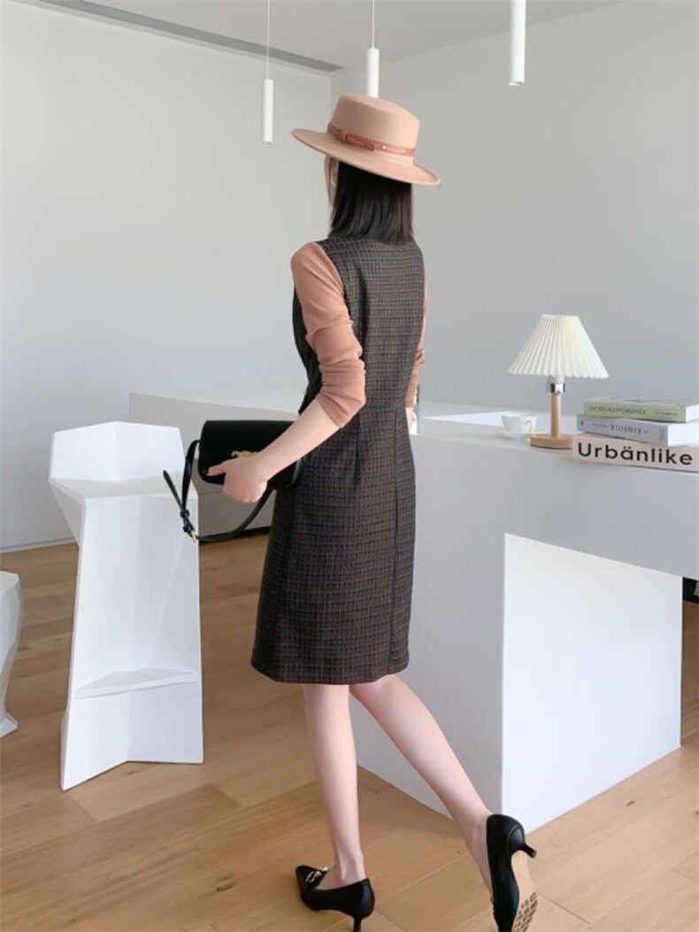 秋冬打底连衣裙，女装连衣裙，蕃米莉