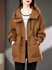 杭州正品气质风衣外套女2025春秋新款妈妈时尚洋气安哥拉红夹克衫，女装风衣，浙宝2-166