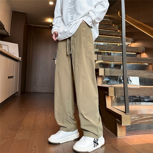 弯刀工装裤男春秋款宽松直筒冲锋裤 M-3XL P45控68 加绒P55控78，男装工装外套，电商B219B