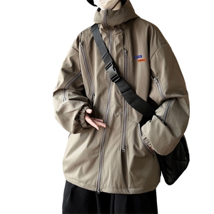 冲锋衣！衣男冬季冲锋衣男连帽服袄外套CFMY371-P95图片